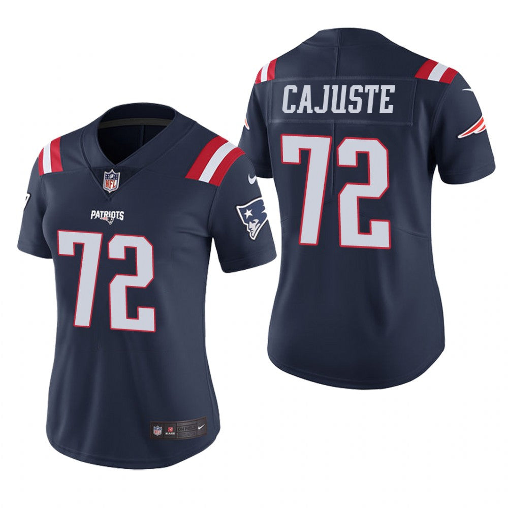 New England Patriots Yodny Cajuste Navy Jersey Color Rush Limited Women's