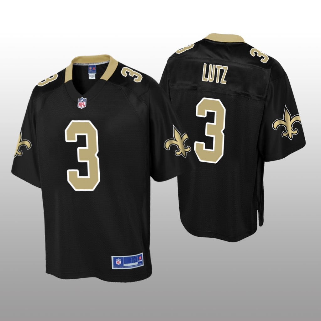 New Orleans Saints #3 Black Wil Lutz Pro Line Jersey Youth