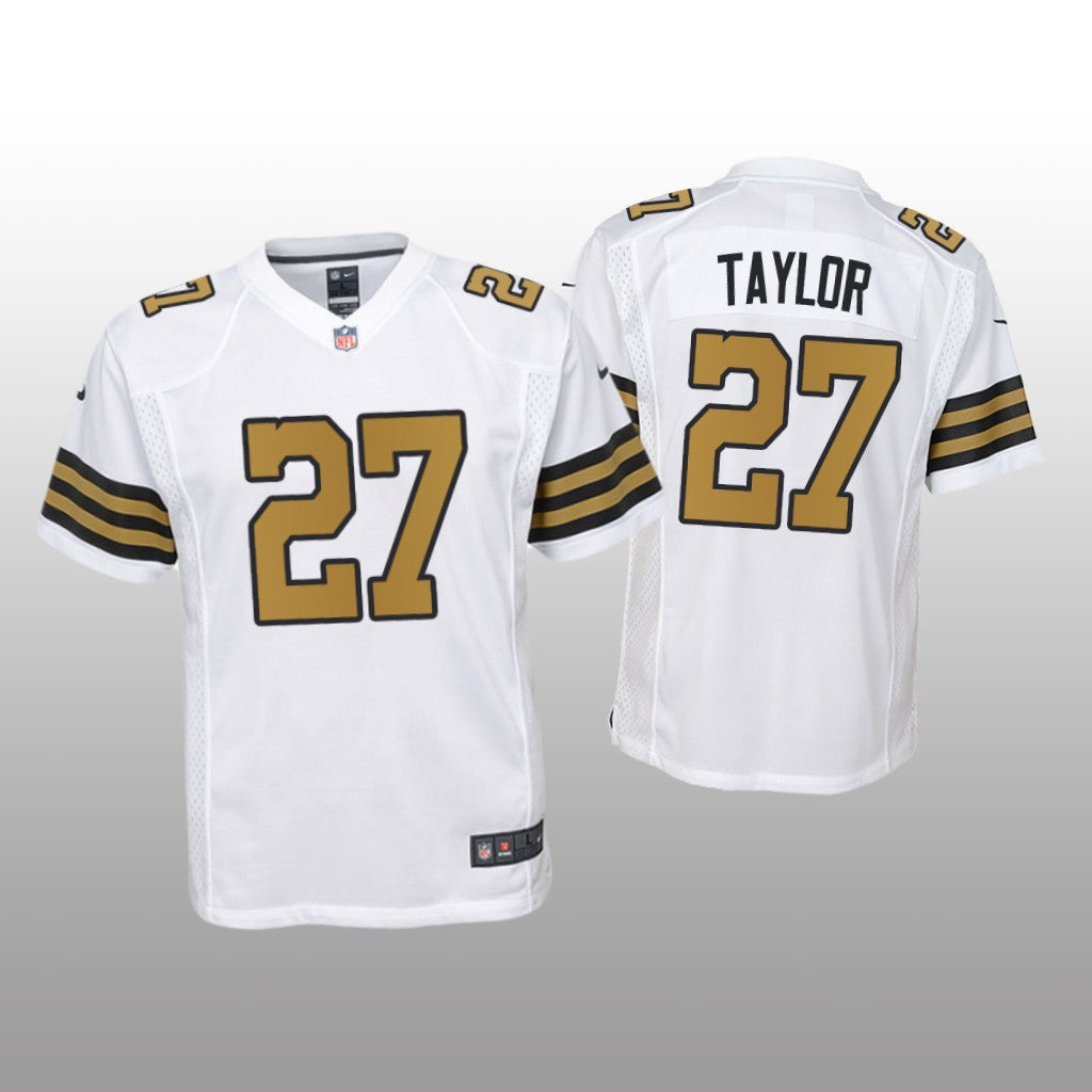 New Orleans Saints Alontae Taylor White Jersey Game Youth