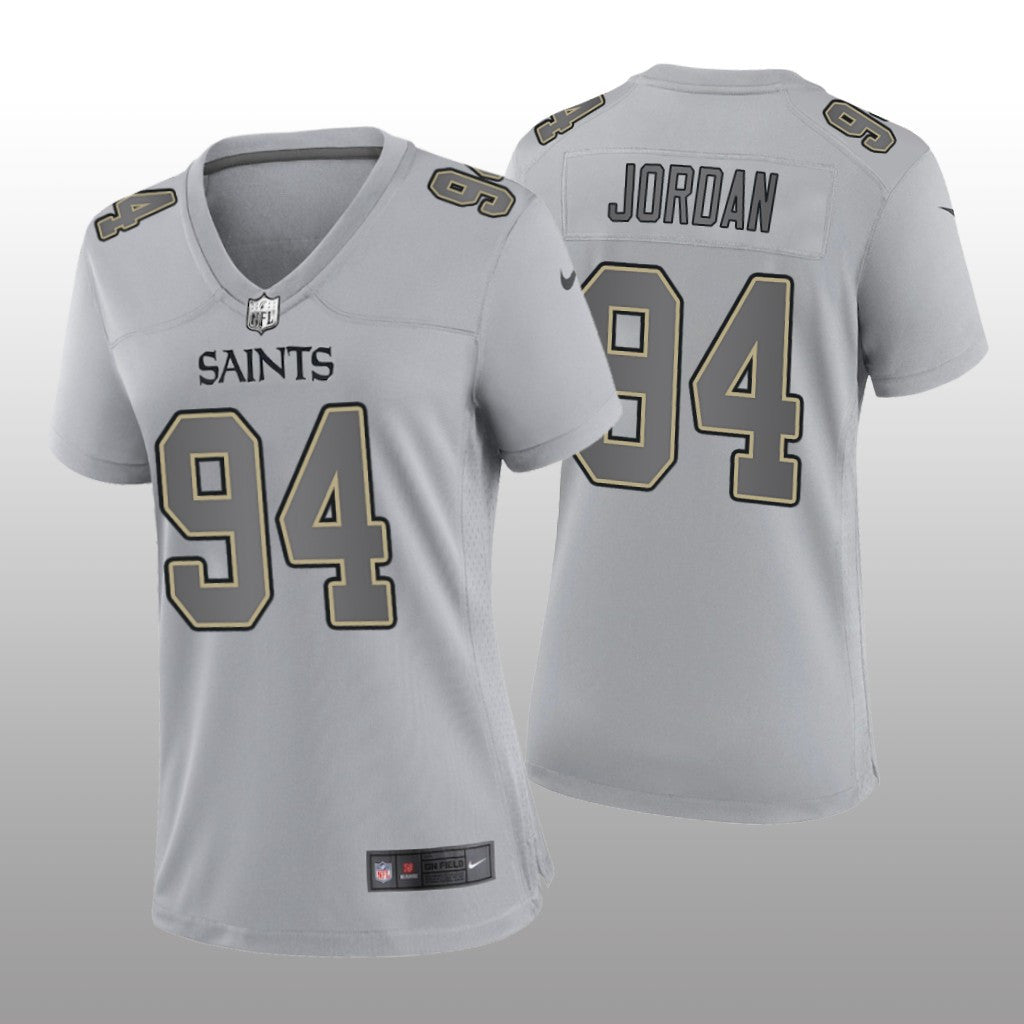 New Orleans Saints Cameron Jordan Gray Jersey Atmosphere Fashion Game Women's