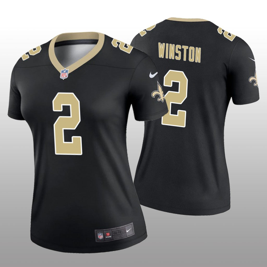 New Orleans Saints Jameis Winston Black Jersey Legend Women's