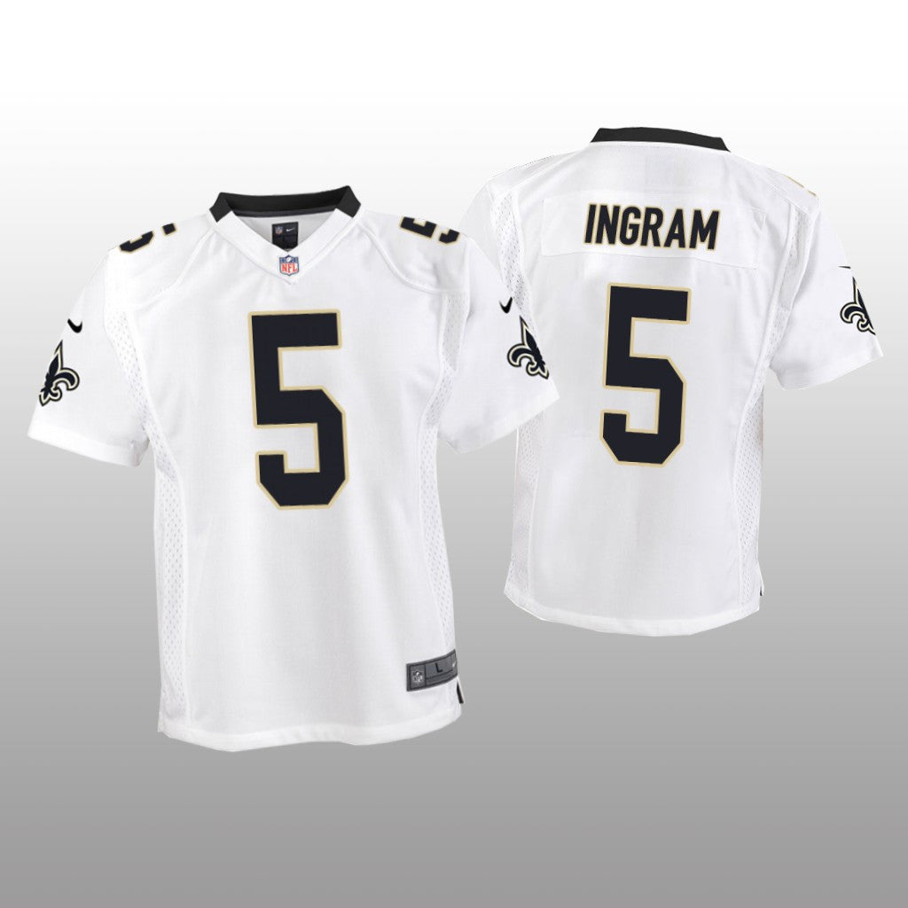 New Orleans Saints Mark Ingram White Jersey Game Youth