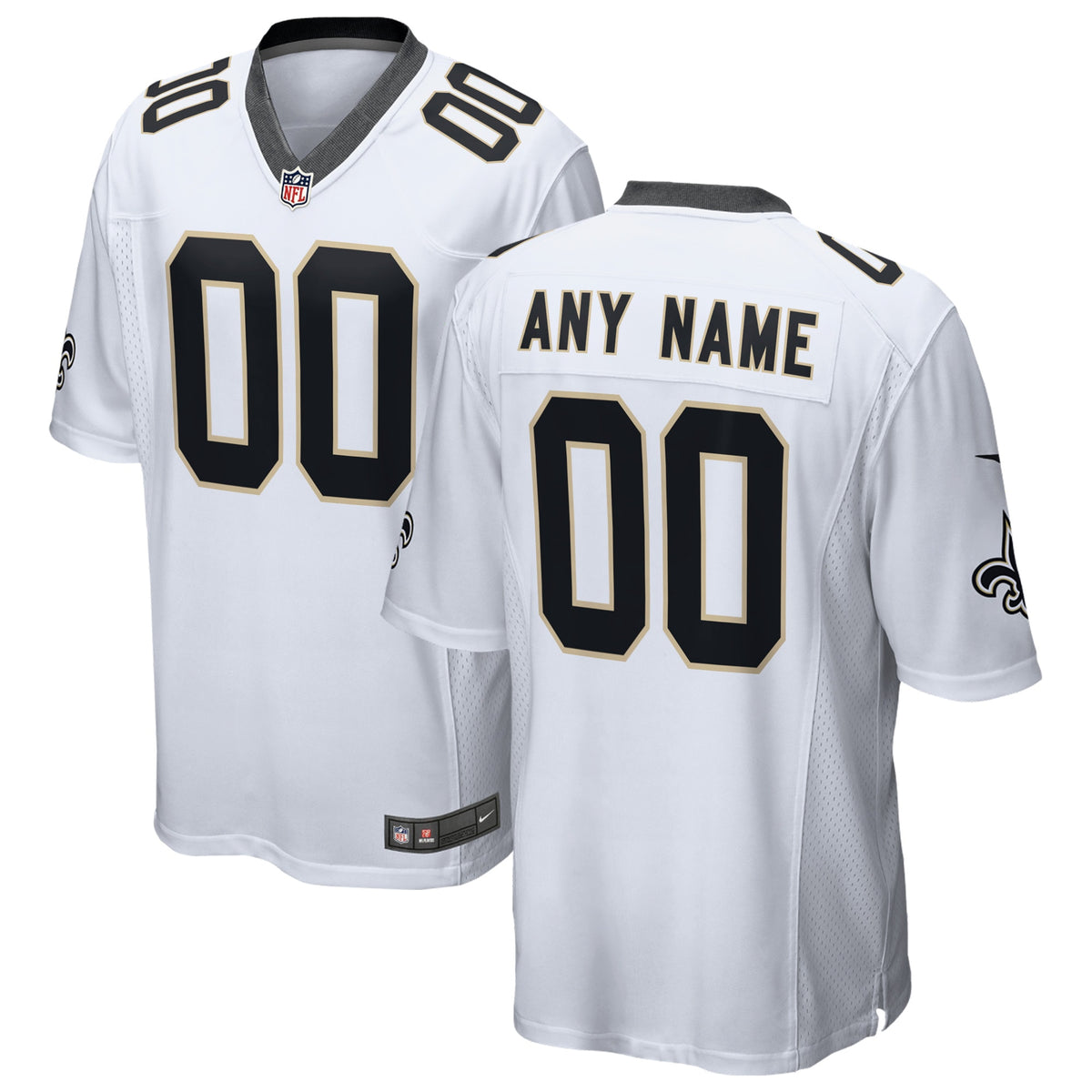 New Orleans Saints Nike 2018 Custom Game Jersey White