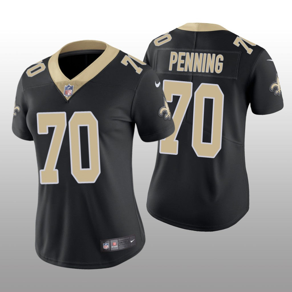 New Orleans Saints Trevor Penning Black Jersey Vapor Limited Women's