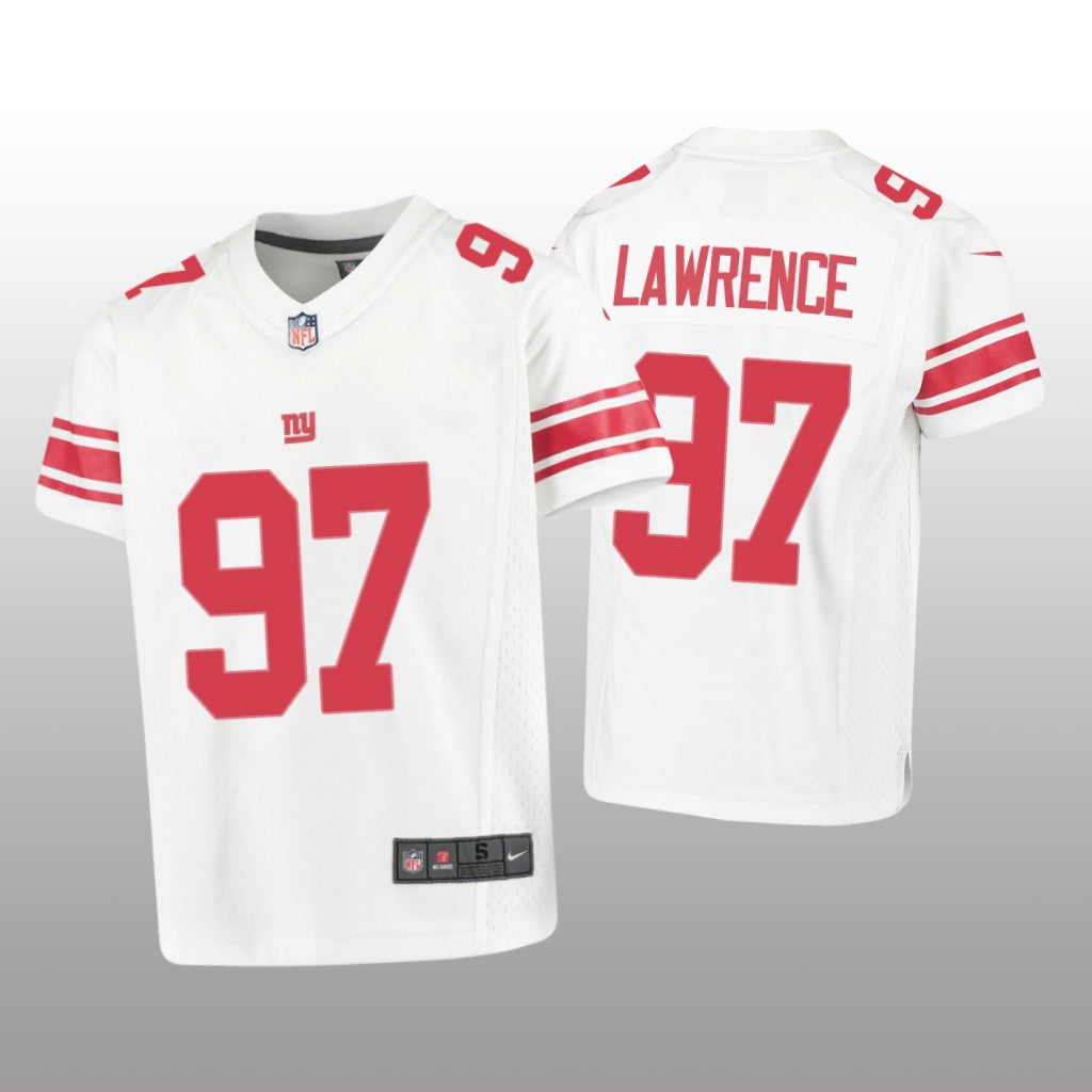 New York Giants Dexter Lawrence White Jersey Game Youth