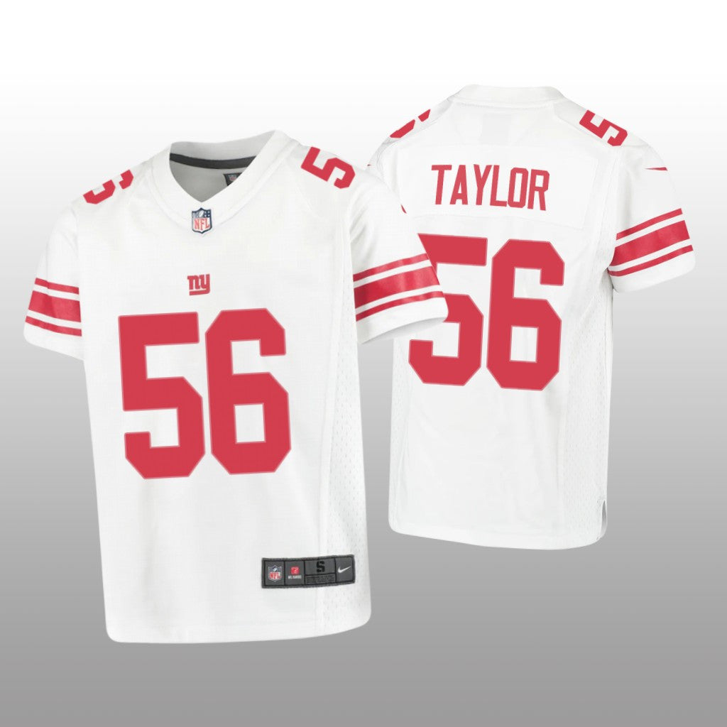 New York Giants Lawrence Taylor White Jersey Game Youth