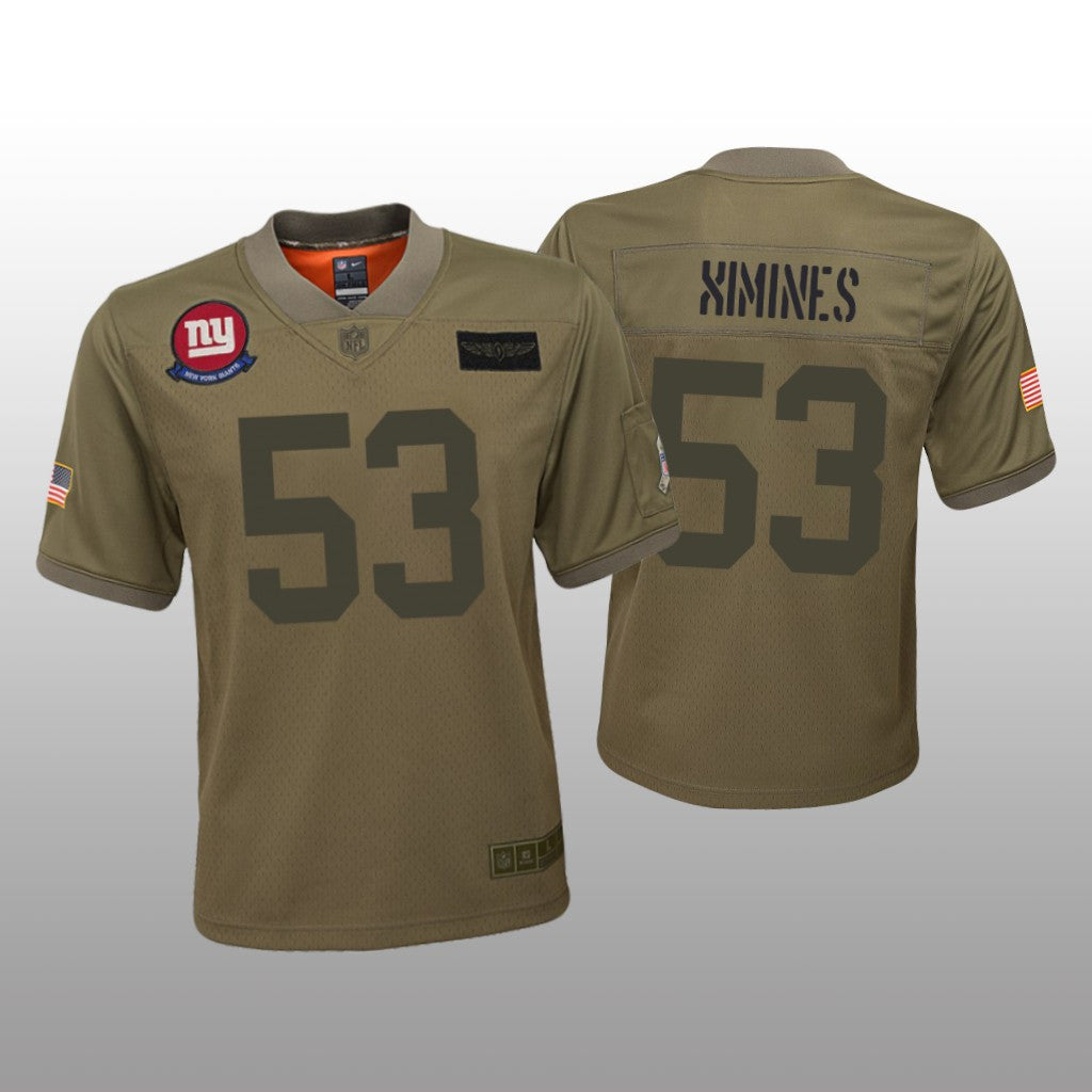 New York Giants Oshane Ximines Camo Jersey Salute to Service Youth