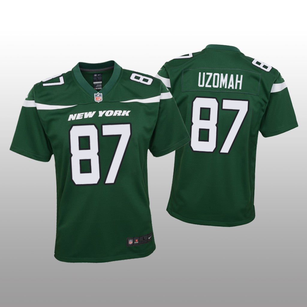 New York Jets C.J. Uzomah Green Jersey Game Youth