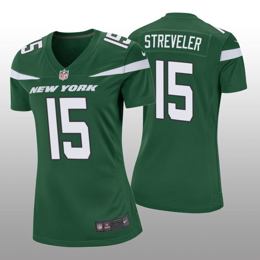 New York Jets Chris Streveler Green Jersey Game Women's