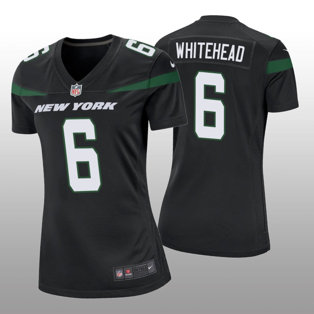 New York Jets Jordan Whitehead Black Jersey Game Women's