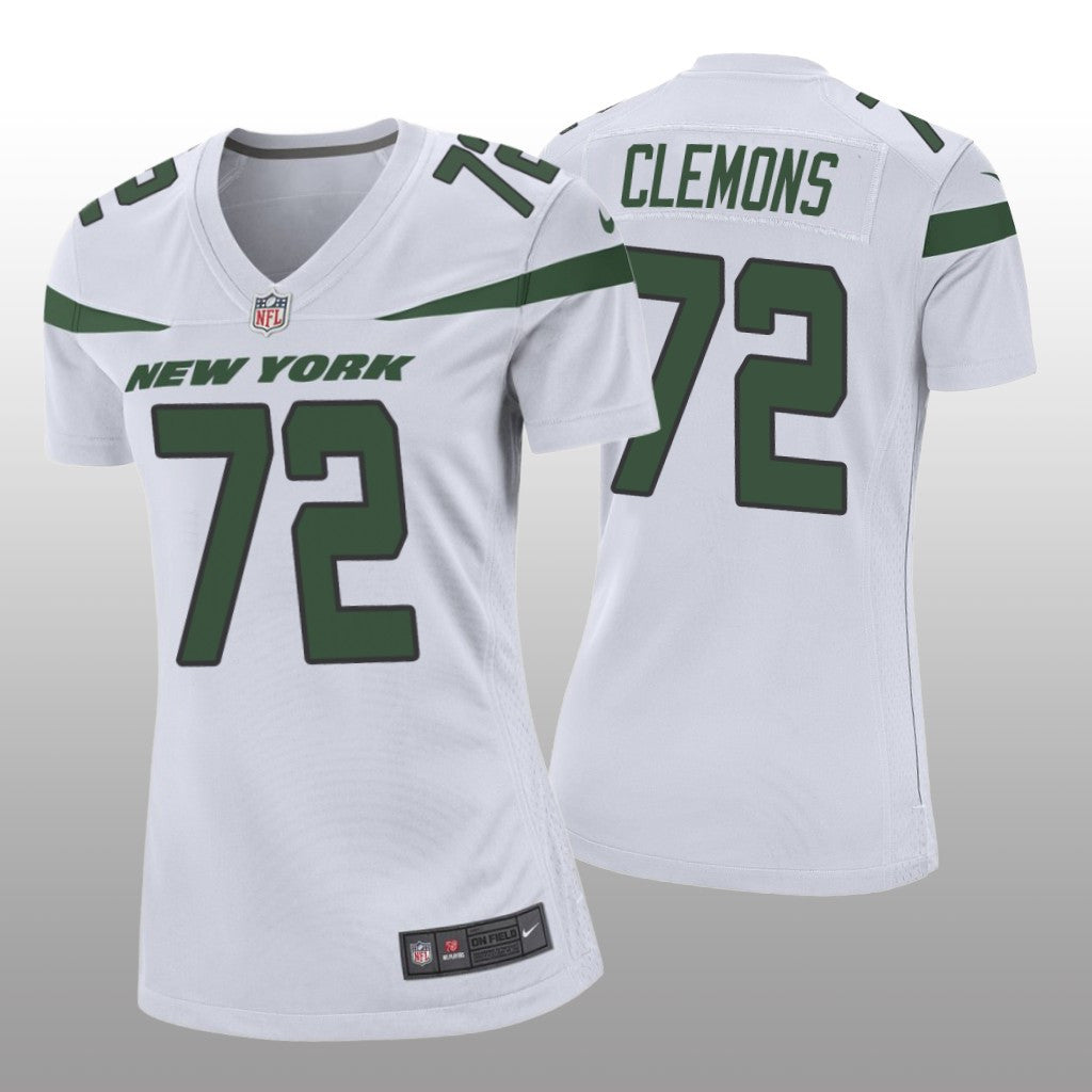 New York Jets Micheal Clemons White Jersey Game Women's