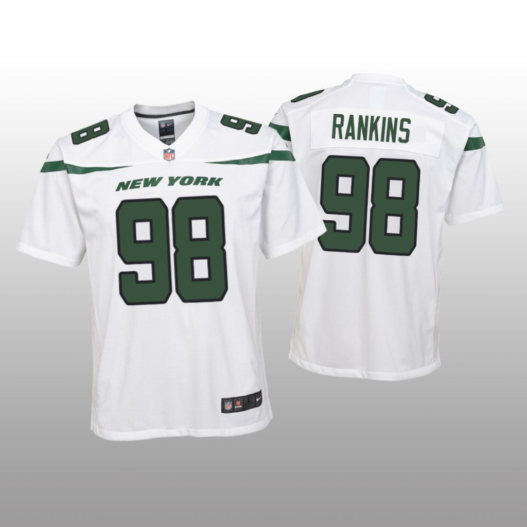 New York Jets Sheldon Rankins White Jersey Game Youth