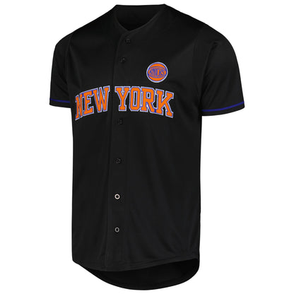 New York Knicks Fanatics Pop Baseball Jersey Black