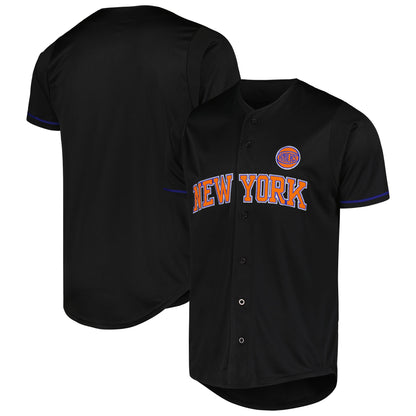 New York Knicks Fanatics Pop Baseball Jersey Black