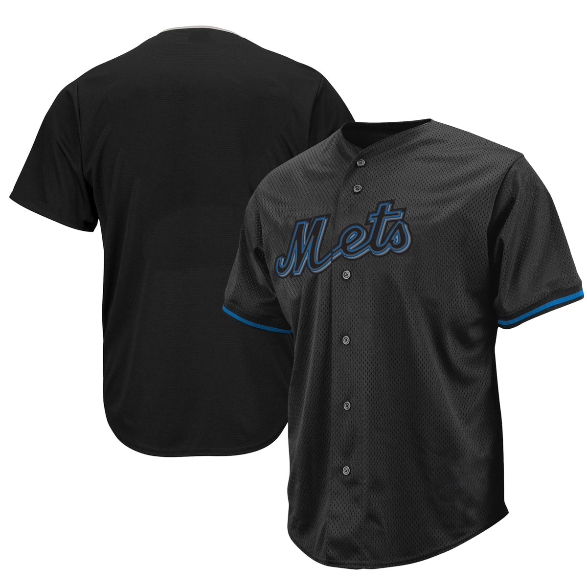 New York Mets Big Tall Pop Fashion Jersey Black