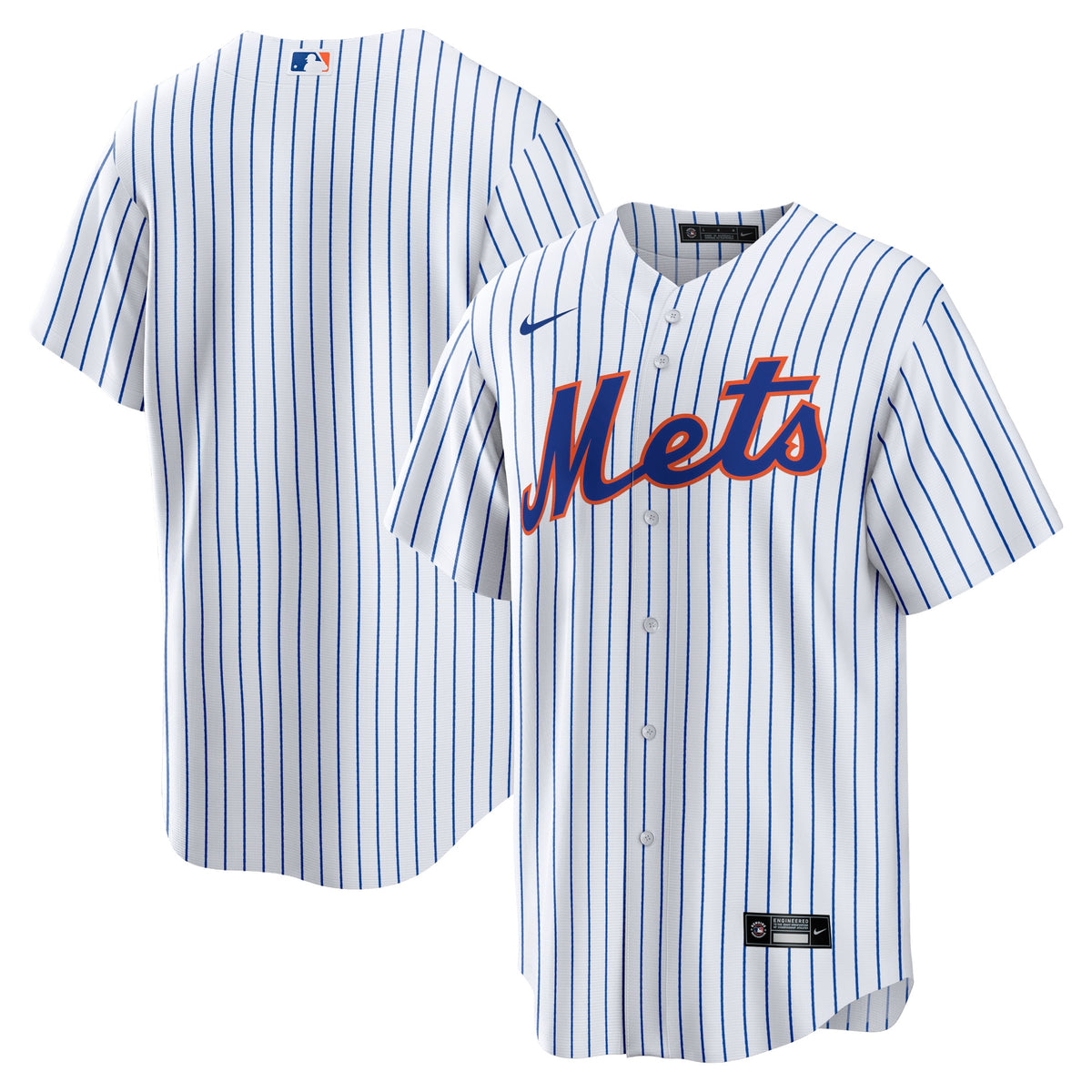 New York Mets Nike Home Blank Replica Jersey White