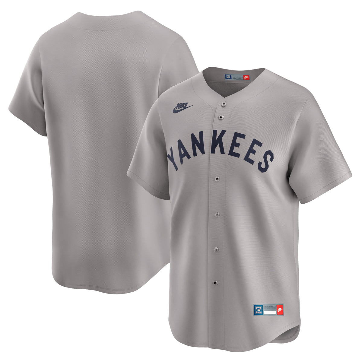 New York Yankees Nike Cooperstown Collection Limited Jersey Gray