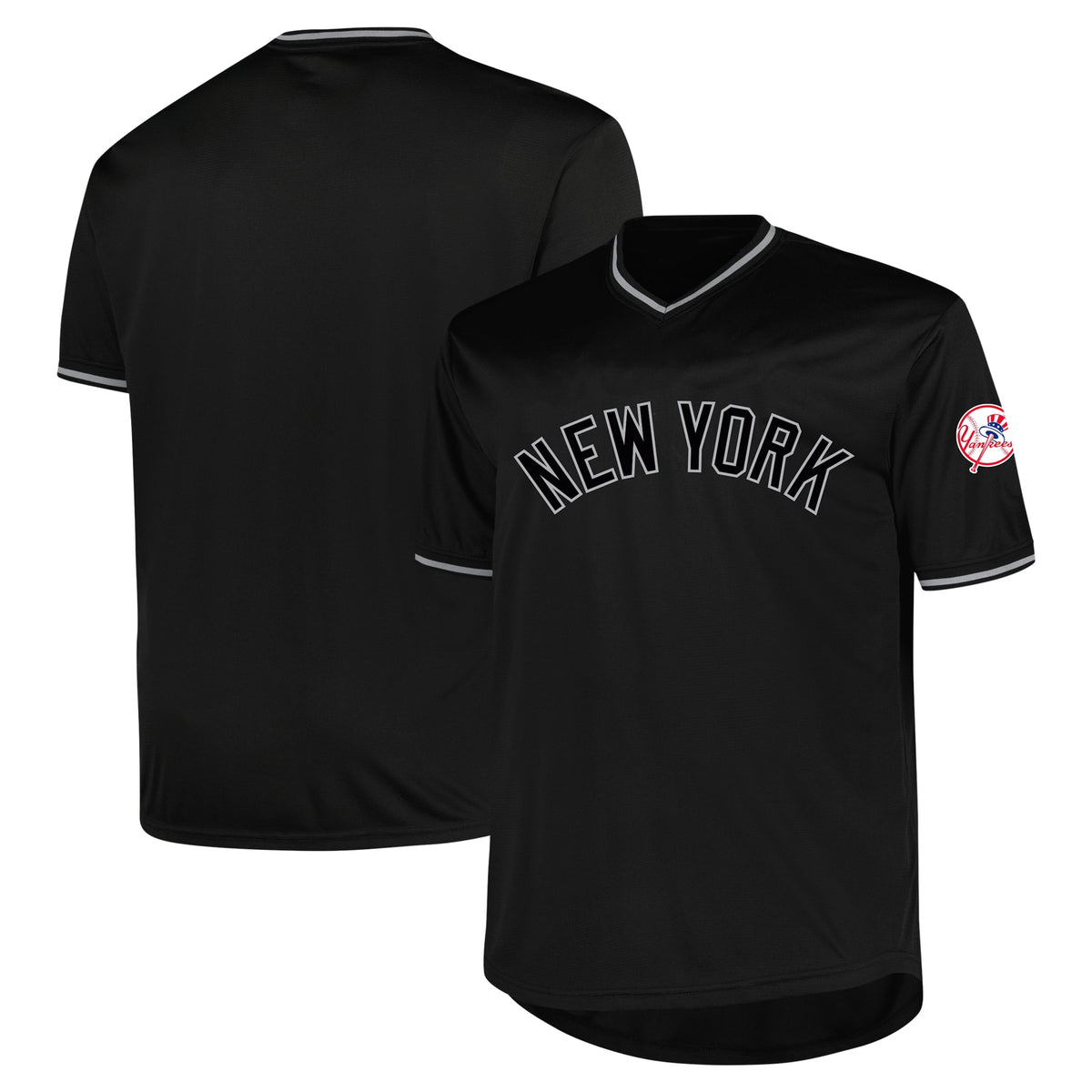 New York Yankees Profile Big Tall Pop Fashion Jersey Black