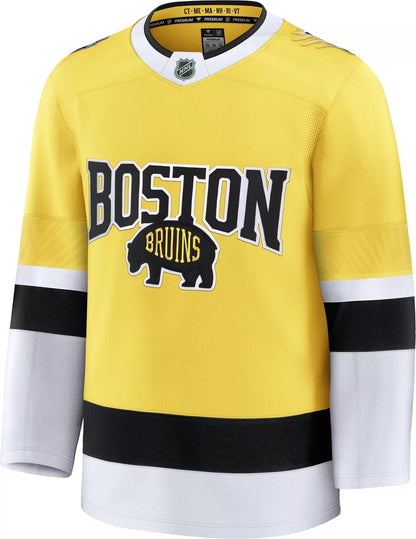NHL Adult Boston Bruins Stadium Series 2026 Yellow Premier Jersey