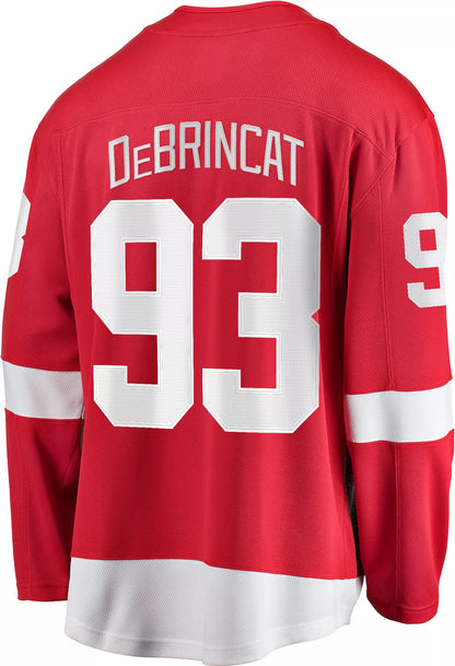NHL Adult Detroit Red Wings Alex DeBrincat #19 Breakaway Red Replica Jersey