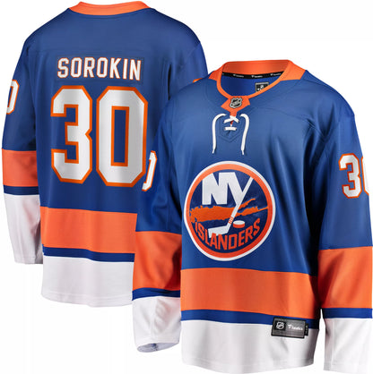 NHL Adult New York Islanders Ilya Sorokin #30 Breakaway Home Replica Jersey