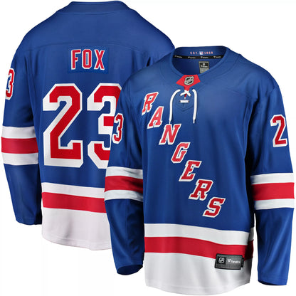 NHL Adult New York Rangers Adam Fox #23 Breakaway Replica Jersey