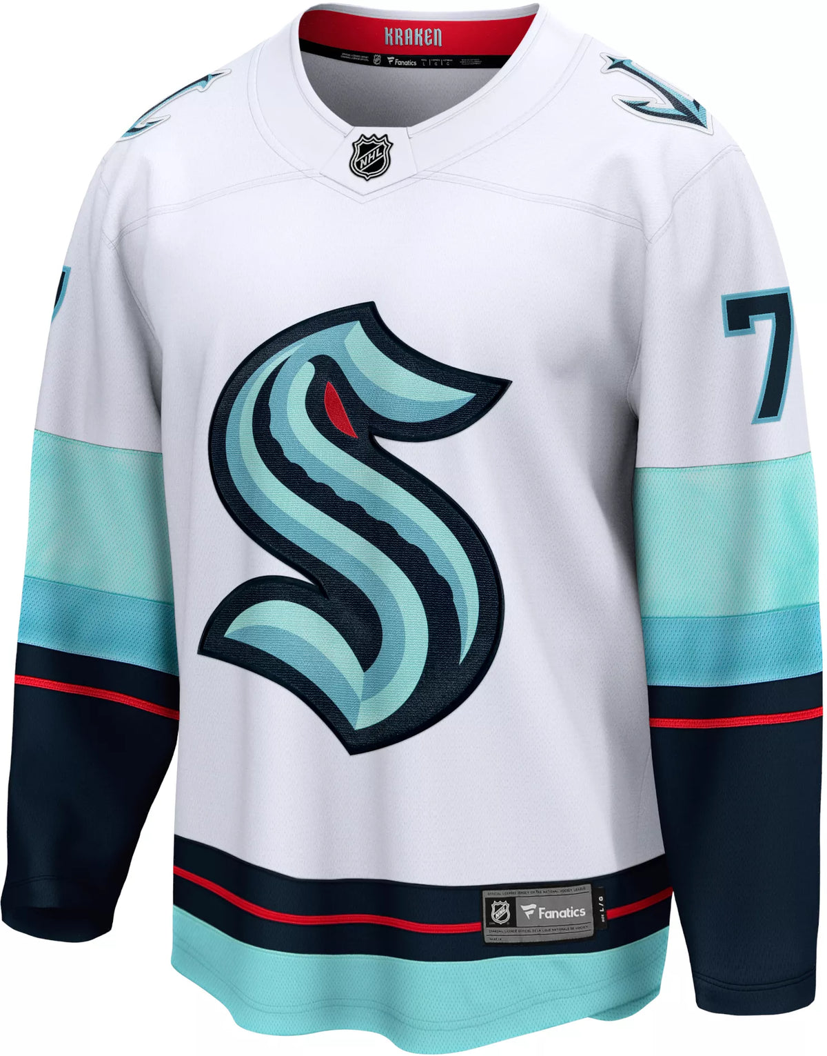 NHL Adult Seattle Kraken Jordan Eberle #7 Breakaway Away Replica Jersey
