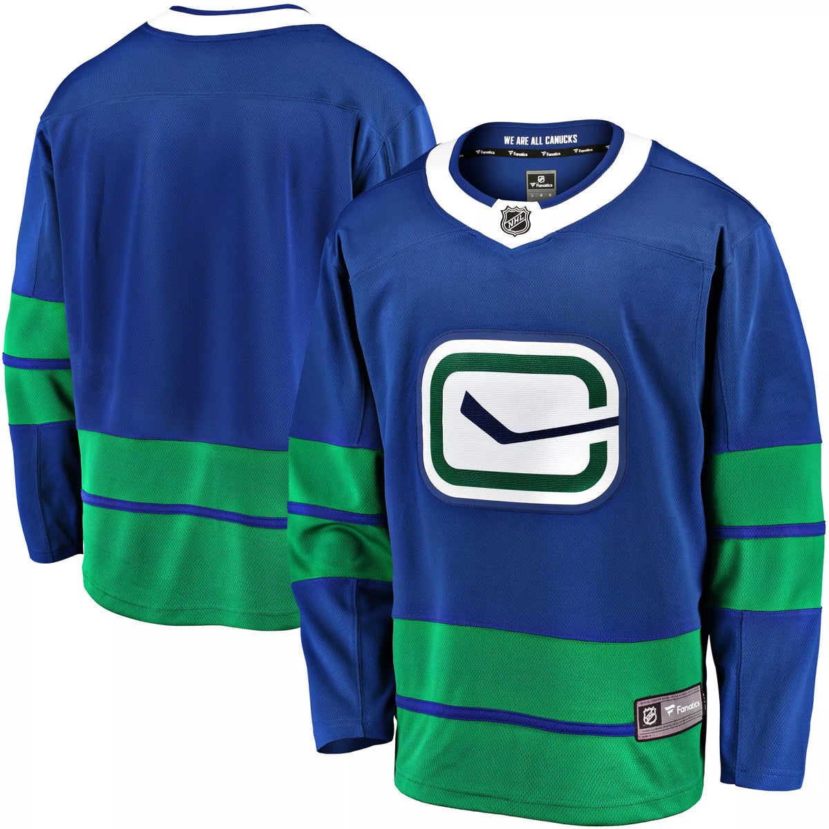 NHL Adult Vancouver Canucks Home Replica Jersey