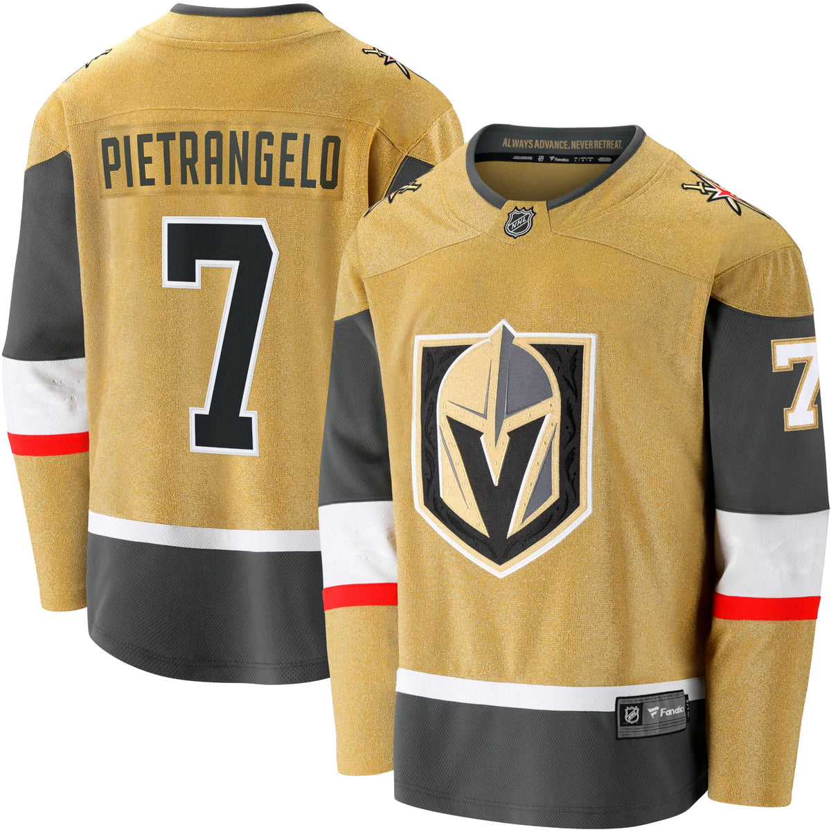 NHL Adult Vegas Golden Knights Alex Pietrangelo #7 Breakaway Home Replica Jersey