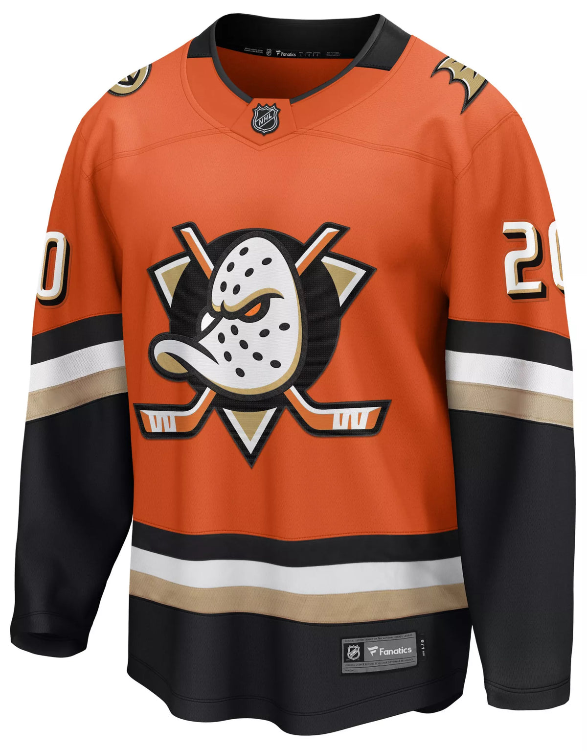 NHL Men's Anaheim Ducks Chris Kreider #20 Orange Breakaway Home Replica Jersey