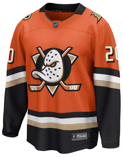 NHL Men's Anaheim Ducks Chris Kreider #20 Orange Breakaway Home Replica Jersey