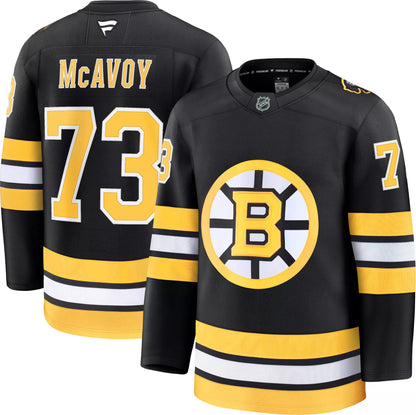 NHL Men's Boston Bruins Charlie McAvoy #73 Home Black Premium Authentic Jersey