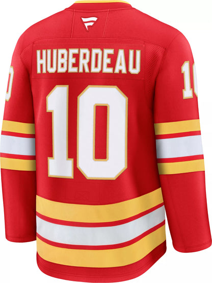 NHL Men's Calgary Flames Jonathan Huberdeau #10 2024-2025 Premium Authentic Home Jersey