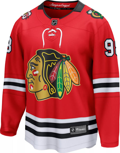 NHL Men's Chicago Blackhawks Connor Bedard #98 Centennial Red Breakaway Replica Jersey