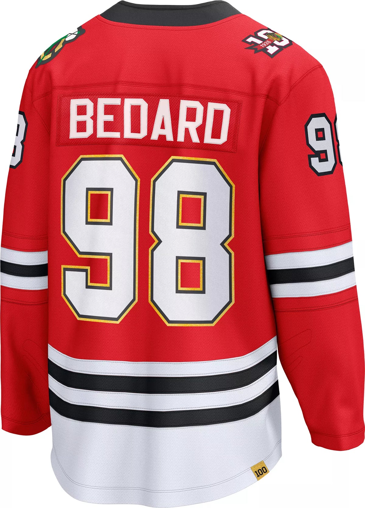 NHL Men's Chicago Blackhawks Connor Bedard #98 Red Premium Home Jersey