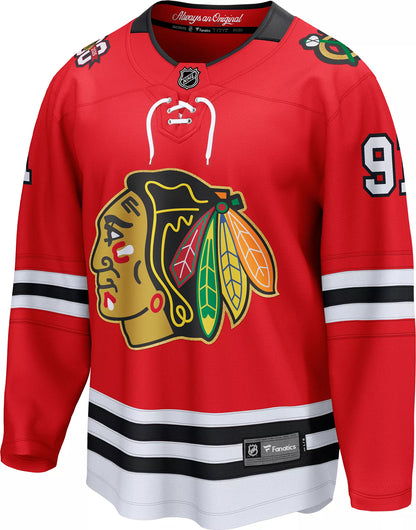 NHL Men's Chicago Blackhawks Frank Nazar #91 Red Breakaway Replica Jersey