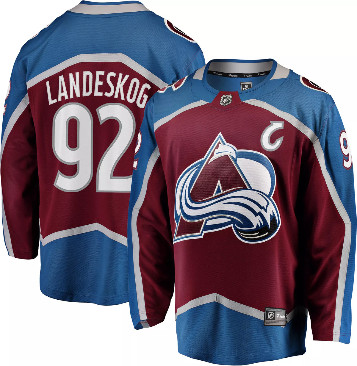 NHL Men's Colorado Avalanche Gabriel Landeskog #92 Breakaway Home Replica Jersey
