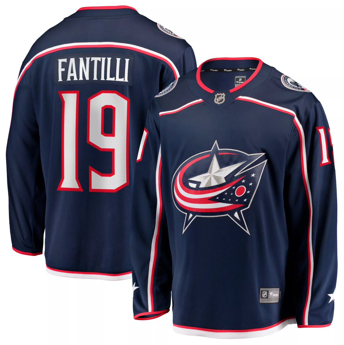 NHL Men's Columbus Blue Jackets Adam Fantilli #19 Breakaway 2024-2025 Home Replica Jersey