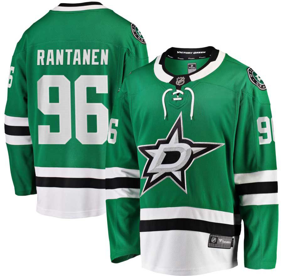 NHL Men's Dallas Stars Green Mikko Rantanen #96 Breakaway Home Replica Jersey