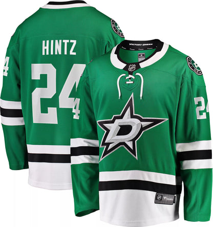 NHL Men's Dallas Stars Roope Hintz #24 Home Black Replica Jersey