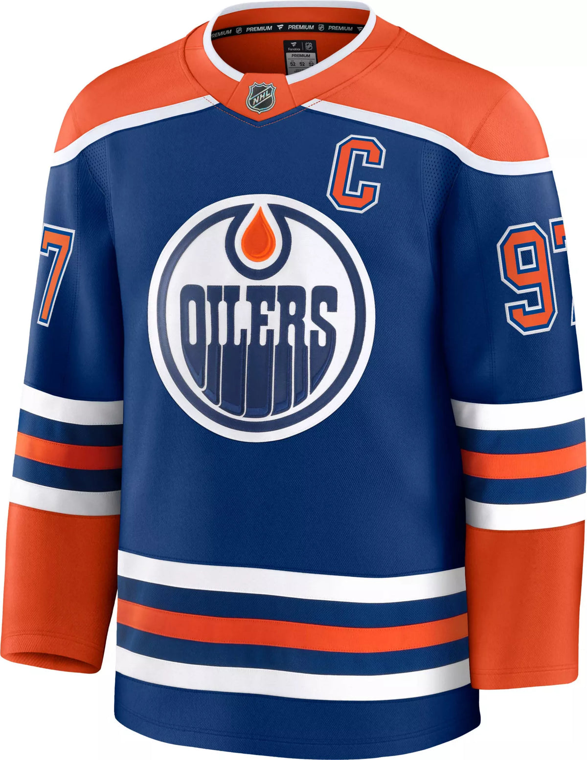 NHL Men's Edmonton Oilers Connor McDavid #97 2024-2025 Premium Home Authentic Jersey