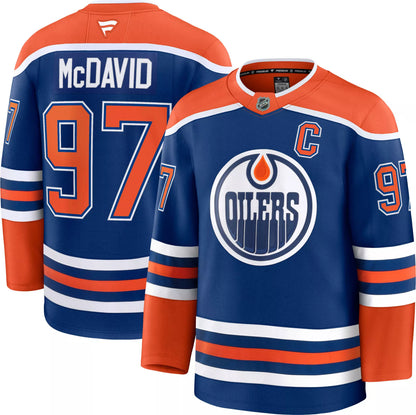 NHL Men's Edmonton Oilers Connor McDavid #97 2024-2025 Premium Home Authentic Jersey