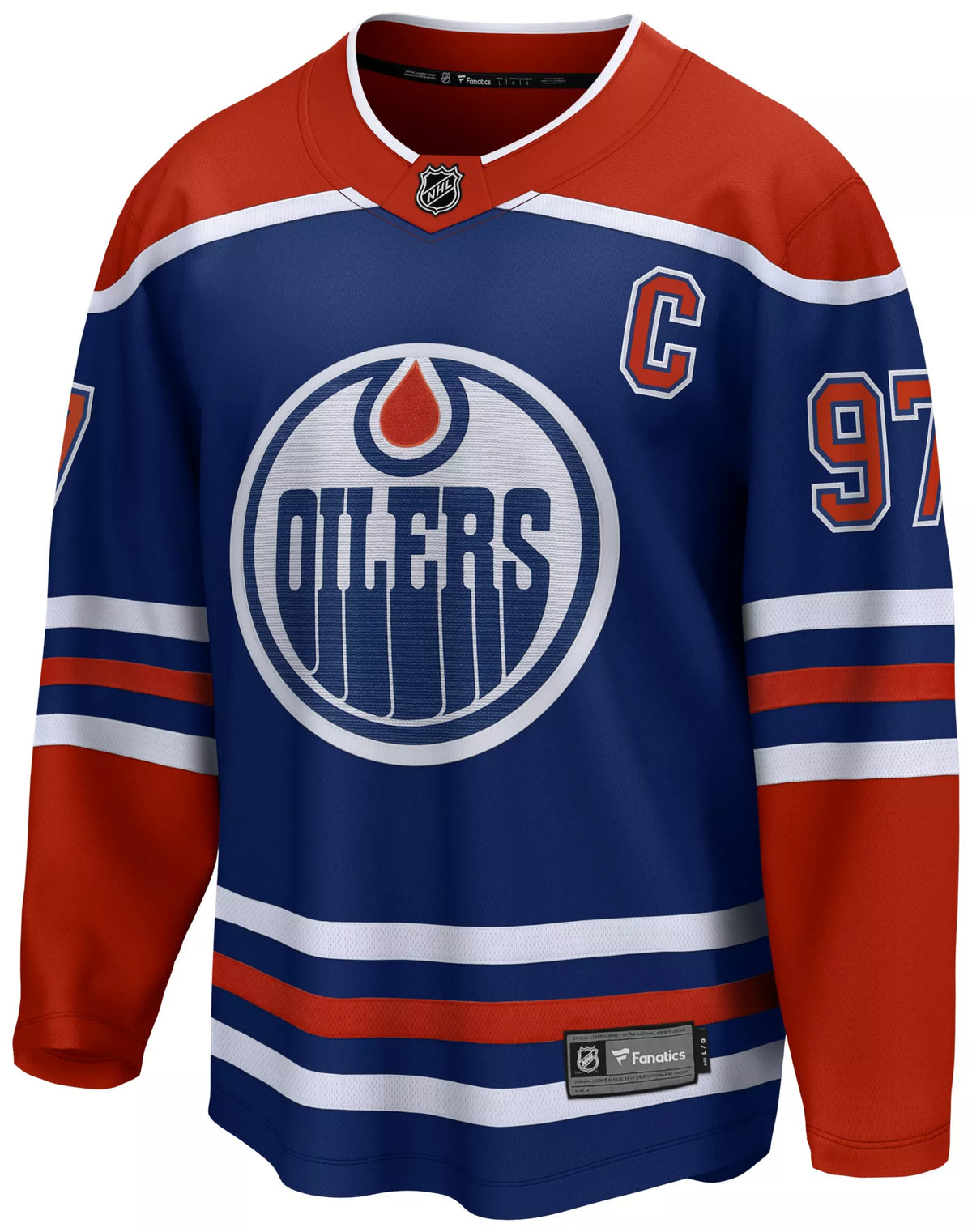 NHL Men's Edmonton Oilers Connor McDavid #97 Home Breakaway Replica Jersey