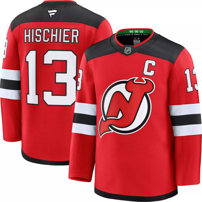 NHL Men's New Jersey Devils Nico Hischier #13 2024-2025 Premium Authentic Home Jersey
