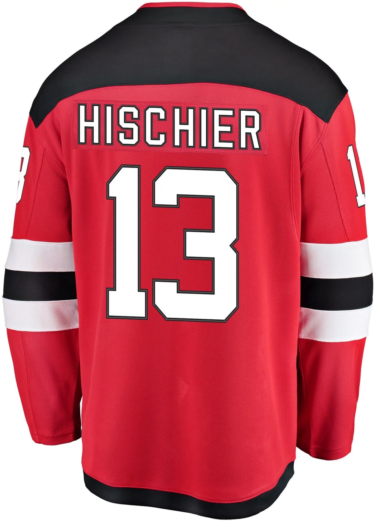 NHL Men's New Jersey Devils Nico Hischier #13 Breakaway Home Replica Jersey
