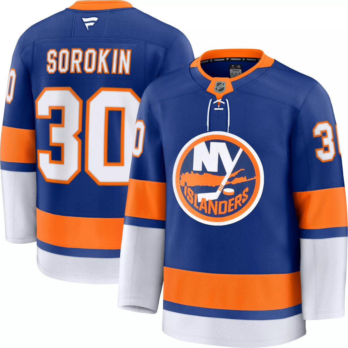 NHL Men's New York Islanders Ilya Sorokin #30 2024-2025 Premium Authentic Home Jersey