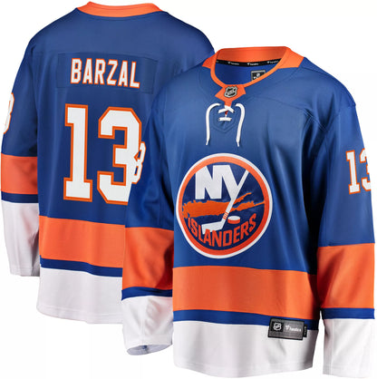 NHL Men's New York Islanders Mathew Barzal #13 Breakaway Home Replica Jersey