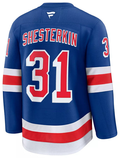 NHL Men's New York Rangers Igor Shesterkin #31 Blue Premium Authentic Home Jersey