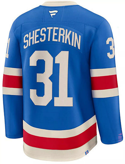 NHL Men's New York Rangers Igor Shesterkin #31 Blue Premium Authentic Second Alternate Jersey