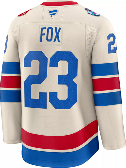 NHL Men's New York Rangers Winter Classic 2026 Adam Fox #23 Premium Authentic Jersey